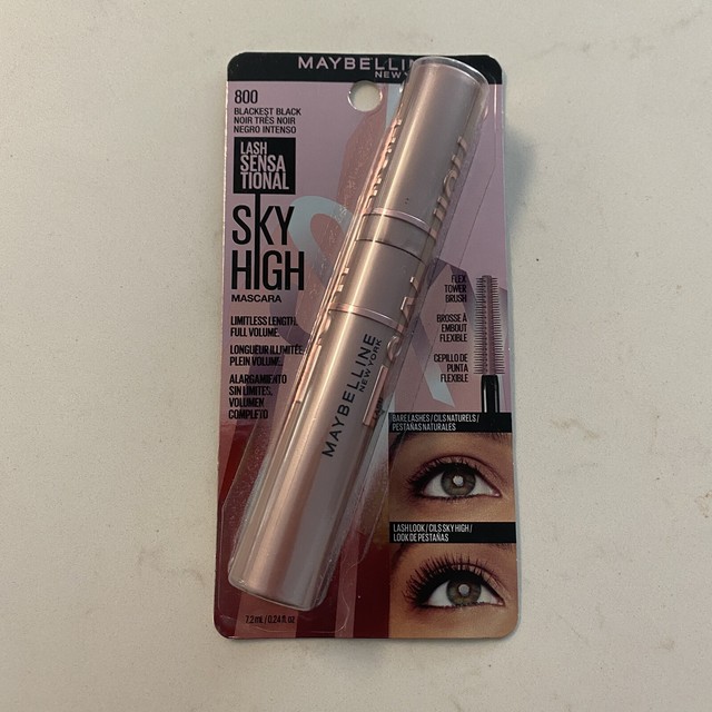 Maybelline New York Sky High Lash Mascara Blackest Black (0.2 oz) for