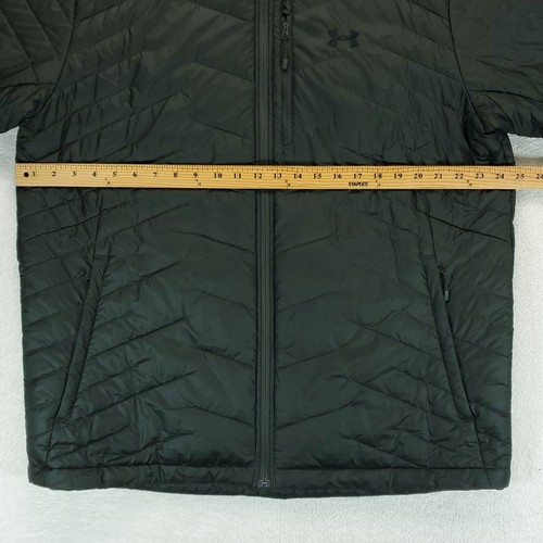 Under Armour Storm Cold Gear Jacket Mens 2XL Dark Green Lightweight Windproof - Picture 9 of 16