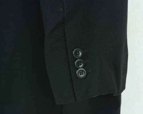 Versace Klassisch v2 Wollblazer Jacke Anzug Sport Mantel UK 44 US Schwarz Eu 54 - Bild 5 von 7