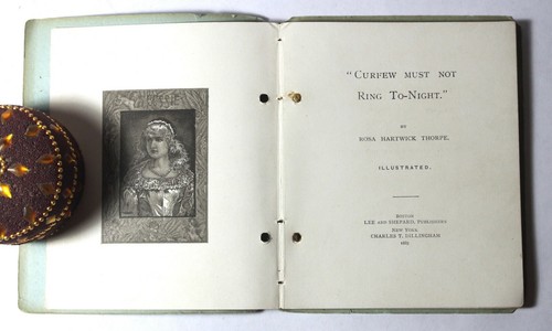 Curfew Must Not Ring To-Night by Rosa Hartwick Thorpe 1887 Mini Book Edition  - Bild 3 von 11