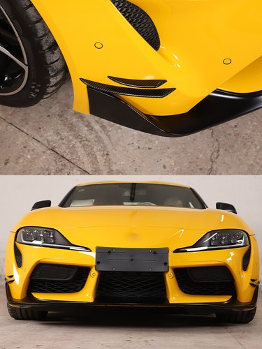 ABS Carbon Front Side Bumper Air Wing Strip Spoiler Stick For GR Supra A90 19-22 - Picture 7 of 7