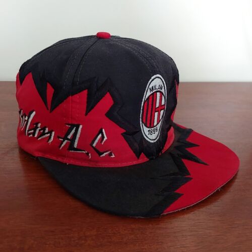 RARE Vintage AC MILAN Jagged Edge DREW PEARSON Soccer Football Snapback Cap Hat - Picture 3 of 12