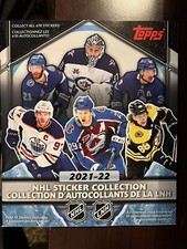 2021-22 Topps NHL Hockey Sticker Album  (Includes 10 Stickers)