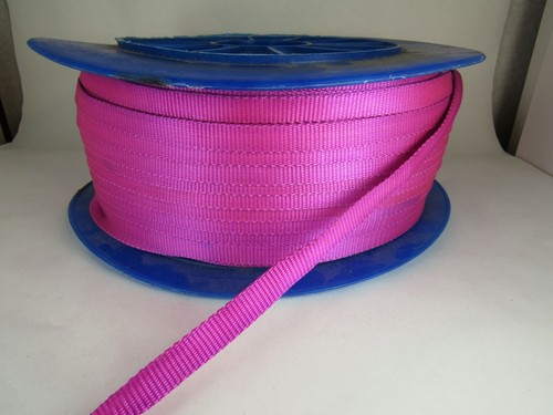 1/2 Inch wide 15 feet MAGENTA pink purple  Nylon Webbing  - Picture 1 of 2