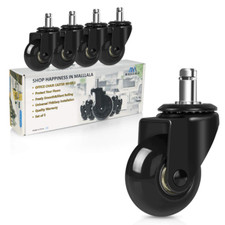 Office Chair Caster Wheels,2 Heavy Duty Desk Chair Wheels Replacement for Hard