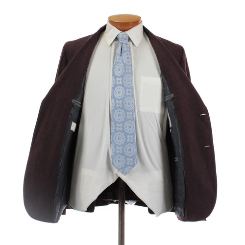 Eleventy Platinum NWOT Wool Blend Sport Coat Size 50 (40R US) In Dark Burgundy - Picture 5 of 9