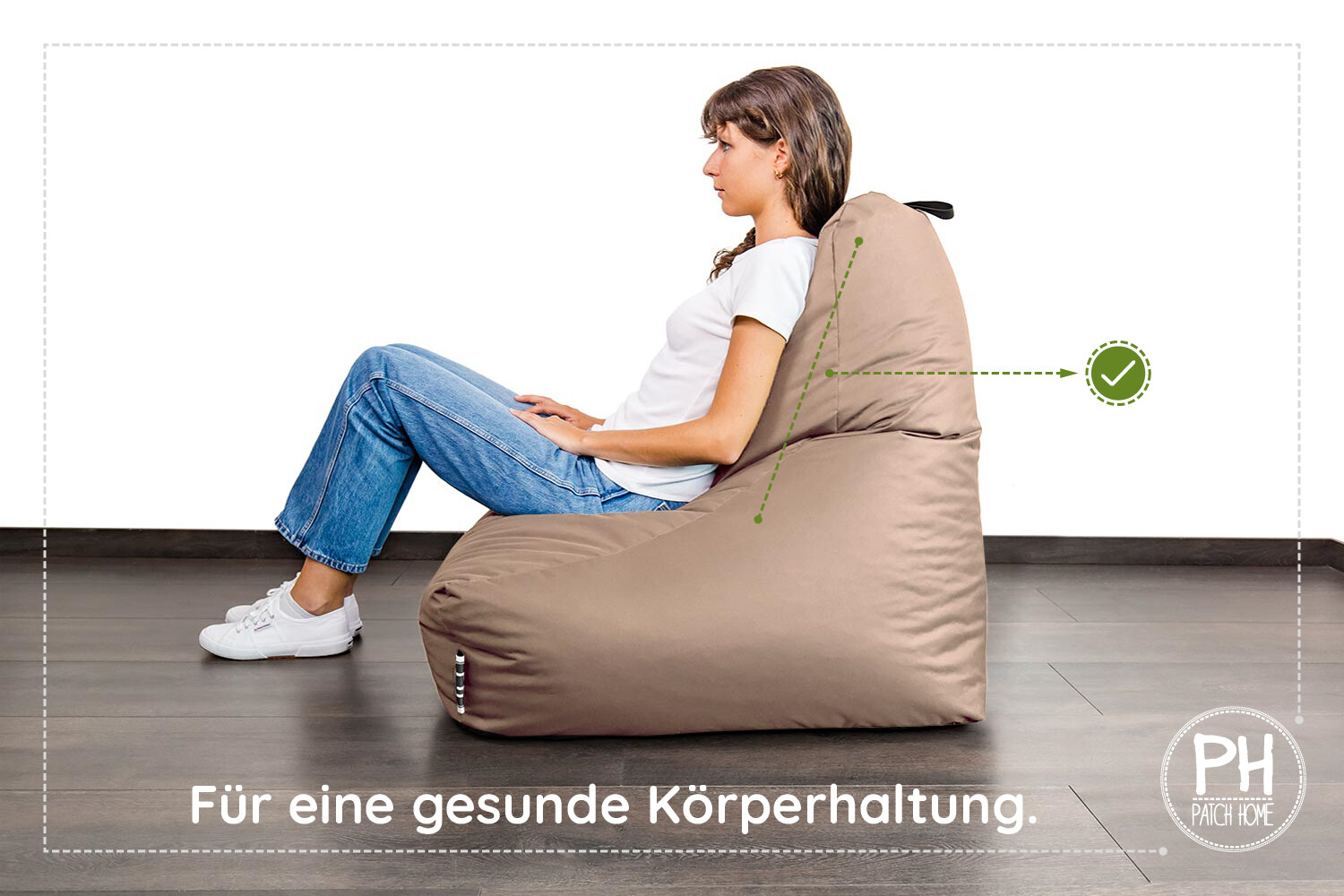 Patchhome Lounge Sessel- Würfel im Set Sitzsack Gamer Sitzkissen Beanbag NEU