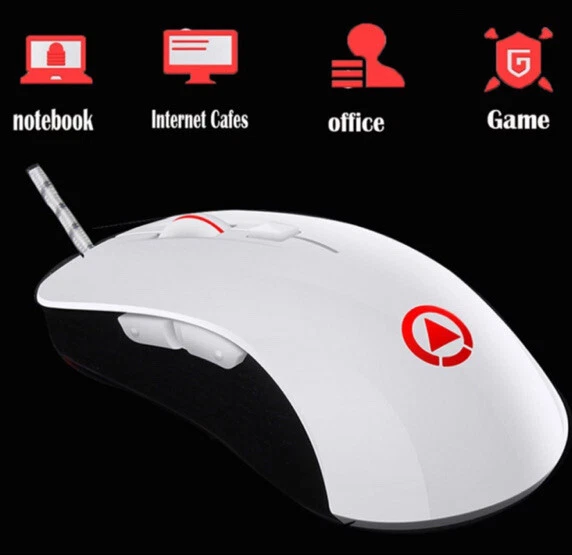 Gaming Mouse, G402 Wired Mouse Programmable RGB LED Backlight 7 Buttons 4000DPI - Image 2 of 4