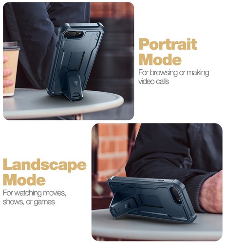 Dexnor für iPhone 8 Plus/iPhone 7 Plus Hülle Robust Robust Cover Ständer - Bild 28 von 59