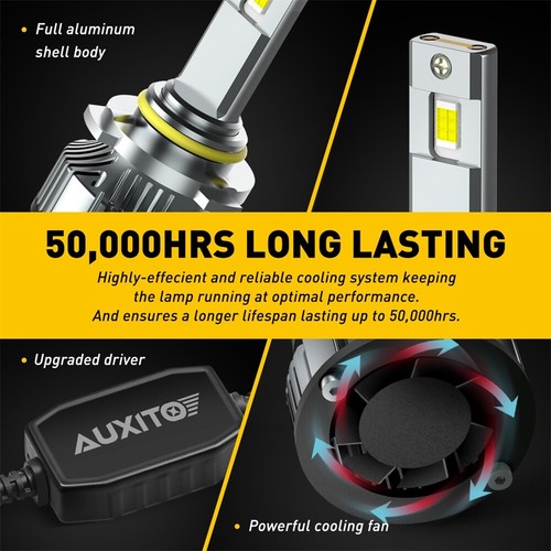 9005 HB3 LED Headlight Super Bright Bulbs White 50000LM High Beam CANBUS 2/10X - Picture 5 of 28