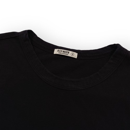 Camiseta clásica Buck Mason 100 % Supima para hombre pequeña negra cuello redondo hecha en EE. UU. - Imagen 4 de 10
