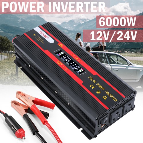 Inversor de energía para automóvil de 7000 W CC 12 V a CA 110 V 220 V onda sinusoidal convertidor solar LCD - Imagen 36 de 191