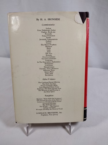 The Psalms Vol. 1 By H A Ironside Hardcover 1978 Loizeaux Bro Psalm 1-41 - Picture 2 of 18