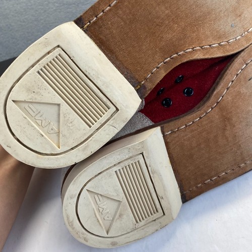 Zapatos de boliche AMF vintage para hombre talla 6 cuero rojo/negro, zapatillas, casuales - Imagen 14 de 14