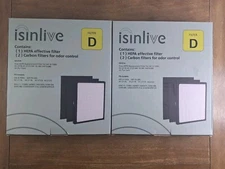 Lot Of 2 Replacement Filters D for Idylis IAF-H-100D AC-2118 AC-2123 IAP-10-280 