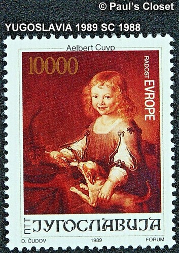 YUGOSLAVIA 1989 SC 1987-1988 JOY OF EUROPE 1000d STAMPS MINT NEVER HINGED OG VF - Picture 4 of 4