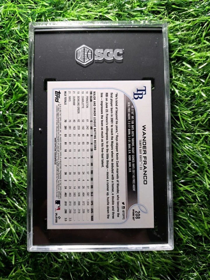 2022 Topps Opening Day #208 - Wander Franco RC - SGC 9 - Rays - Image 2 of 2