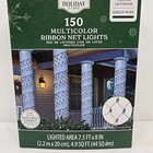 Holiday Time - 150 Multicolor LED Ribbon Net Lights Green Wire Christmas