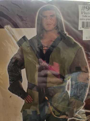Prince of Thieves Robin Hood Halloween Costume Size Adult Plus XXL New - Picture 3 of 6
