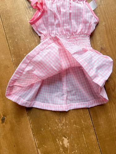 Vintage Strampler Kleid Bindebänder Einteiler Neu mit Etikett 12m - Bild 4 von 4