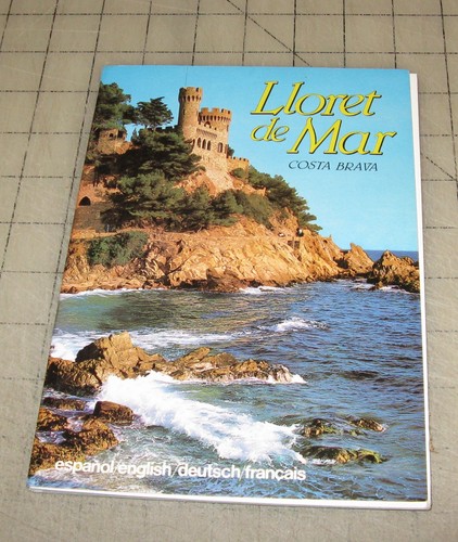 1963 LLORET DE MAR Costa Brava SPAIN Souvenir Color Photo Booklet, 4 Languages