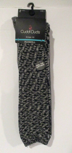 Cuddl Duds 2 Paar Kniestrümpfe Plüschfüllung so weich Schuhgröße 4-10