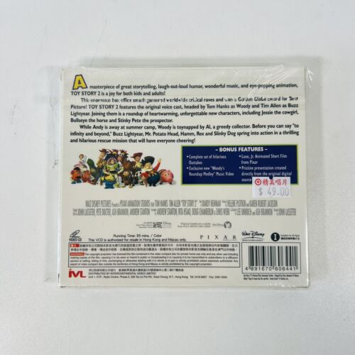 Toy Story 2 Video CD Disney Complete VERY RARE VCD Video Cd New Sealed - Picture 2 of 2
