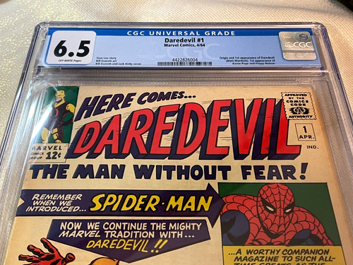 Daredevil #1 - CGC 6.5 - Origin And 1st App Of Daredevil 1964 Comic - 第 2/4 張圖片