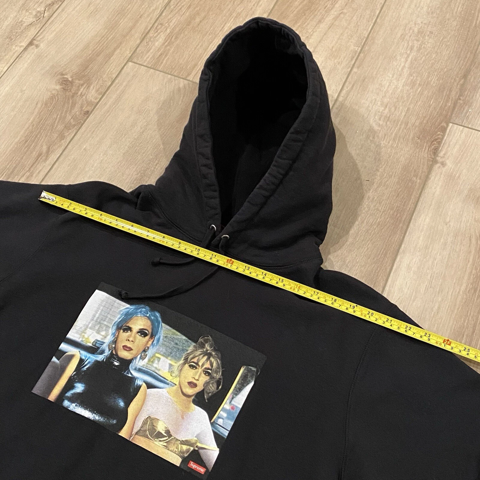 Taglia XL Felpa con cappuccio Nan Gol x Supreme manica lunga cotone PULITA!