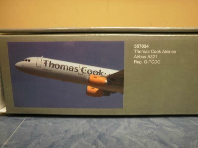 Herpa Wings 1 200 Airautobus a 321 Thomas Cook (UK) 557634 una marca di lusso Herpa Wings 1 200 Airautobus a 321 Thomas Cook Cook Cook (UK) 557634 salutare