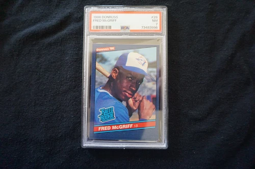 1986 Donruss Fred McGriff #28 PSA 7