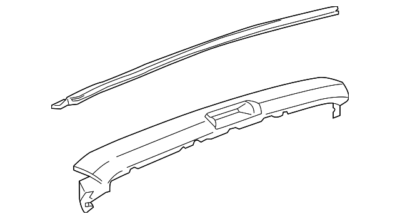 Genuine GM Rear Upper Body Opening Applique with Seal Genuine GM Rear Upper Body Opening Applique with Seal