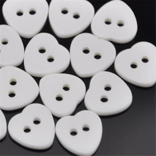 100Pcs 2 Holes Resin Buttons Assorted Shapes Craft Accessories DIY Garment Decor - Picture 18 of 48