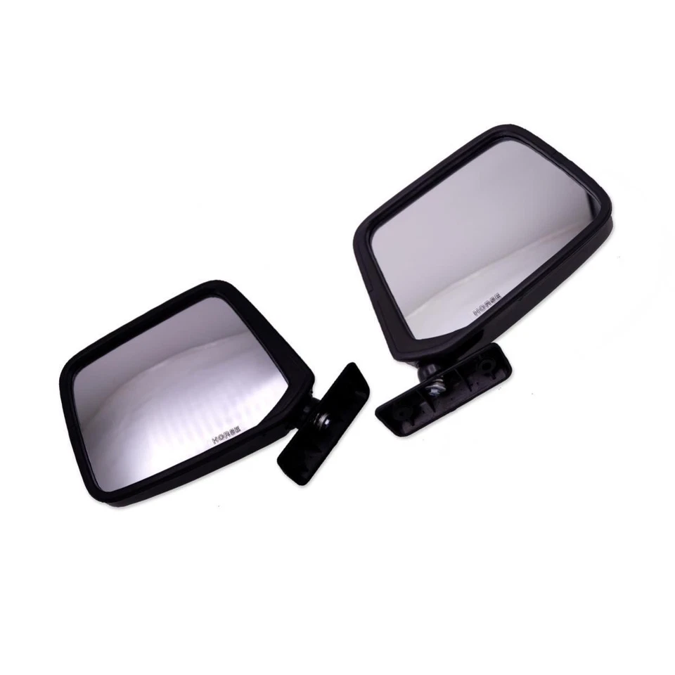 Set LH RH Mirror Wing Side Door Black For Nissan Datsun 720 SD23 1982 - 1990 Foto 3 de 4