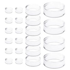 22 Pack Clear Display Stand Spheres Holder for Golf Ball Baseball Softball