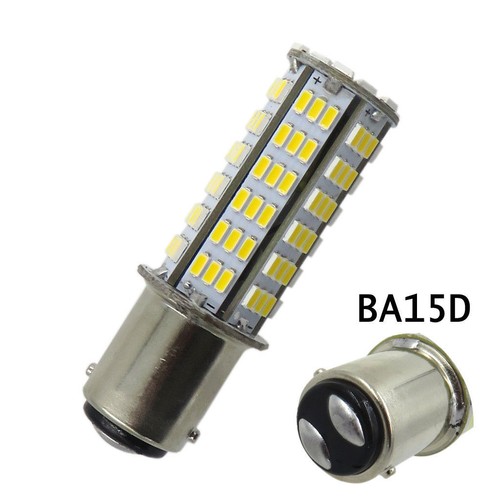 10pcs BA15D 1142 LED Car Boat bulb 126*3014 SMD 12~24V 5W Warm White Light - Imagen 1 de 4
