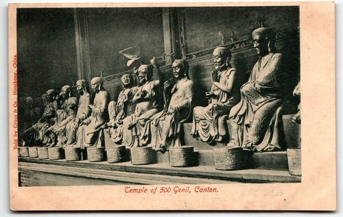 AK Tempel 500 Genii Kanton China Hualin Tempel Guangzhou UNP ungeteilt