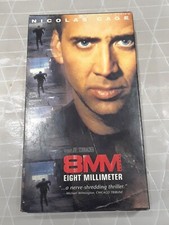 8MM (VHS, 1999, Closed Captioned) Nicolas cage 