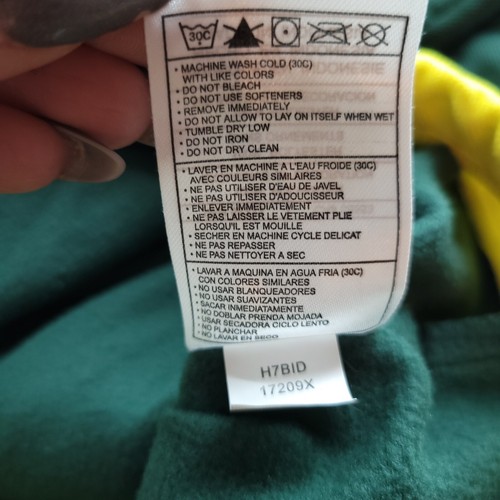 Vintage Oregon Ducks Jacket Mens XXL Green Full Zip Fleece NCAA Football - Picture 5 of 8