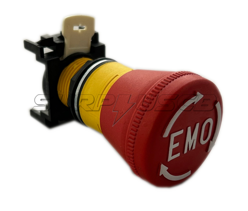 Botón de apagado de máquina de emergencia Eaton E22LTA2N123, giro para liberar, 40 mm - Imagen 1 de 5