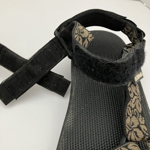 Teva Women's Size 9 Original Universal Shoc Pad Sandals Brown/Black Flowers - Picture 9 of 10