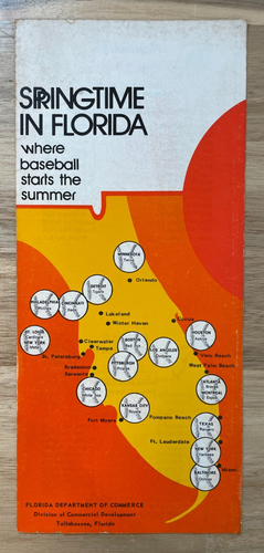 Programma Guida Media Baseball 1972 Grapefruit League MLB Major League - Foto 2 di 4