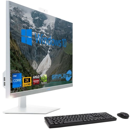 Aio All In One I7 27" 2k Ram 16gb Ssd 240gb Gpu Rx 550 Win 10 Desktop Gaming - Picture 4 of 10