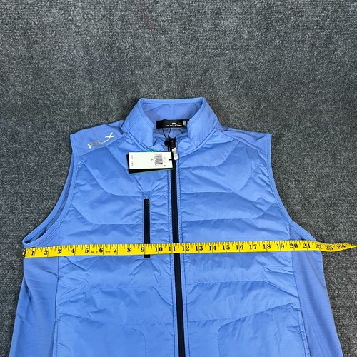 Men's Ralph Lauren RLX Wool Blend Performance Hybrid Vest Fall Blue Size L NWT - Picture 10 of 14