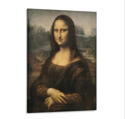 Die Mona Lisa von Leonardo da Vinci Leinwandbild (vertikal) - Bild 4 von 10