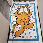 Vintage 1978 Garfield Reversible Comforter Blanket Polka Dot United Feature