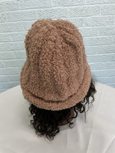 Free People Women’s Hat Cloud Rib Beanie Taupe Brown Bucket - Picture 4 of 8
