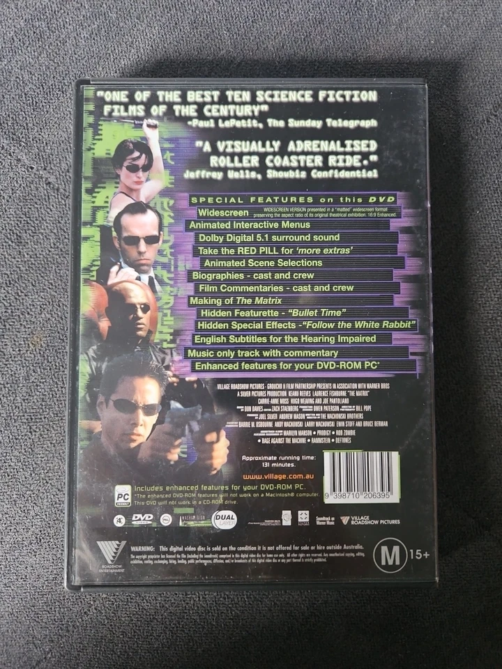 The Matrix (DVD R4) Free Post - image 2 of 3
