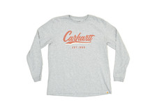 Carhartt Loose Fit Gray Long Sleeve T-Shirt Kids Size L 12-14 