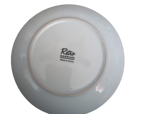 MCM Vintage Set Of 6 "Retro" 8.25" Cocktail Recipe Plates - Bild 9 von 9